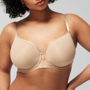 Soma Lightest Lift Smooth Perfect Coverage 36 H Nude Tan Padded Cups Adjustable